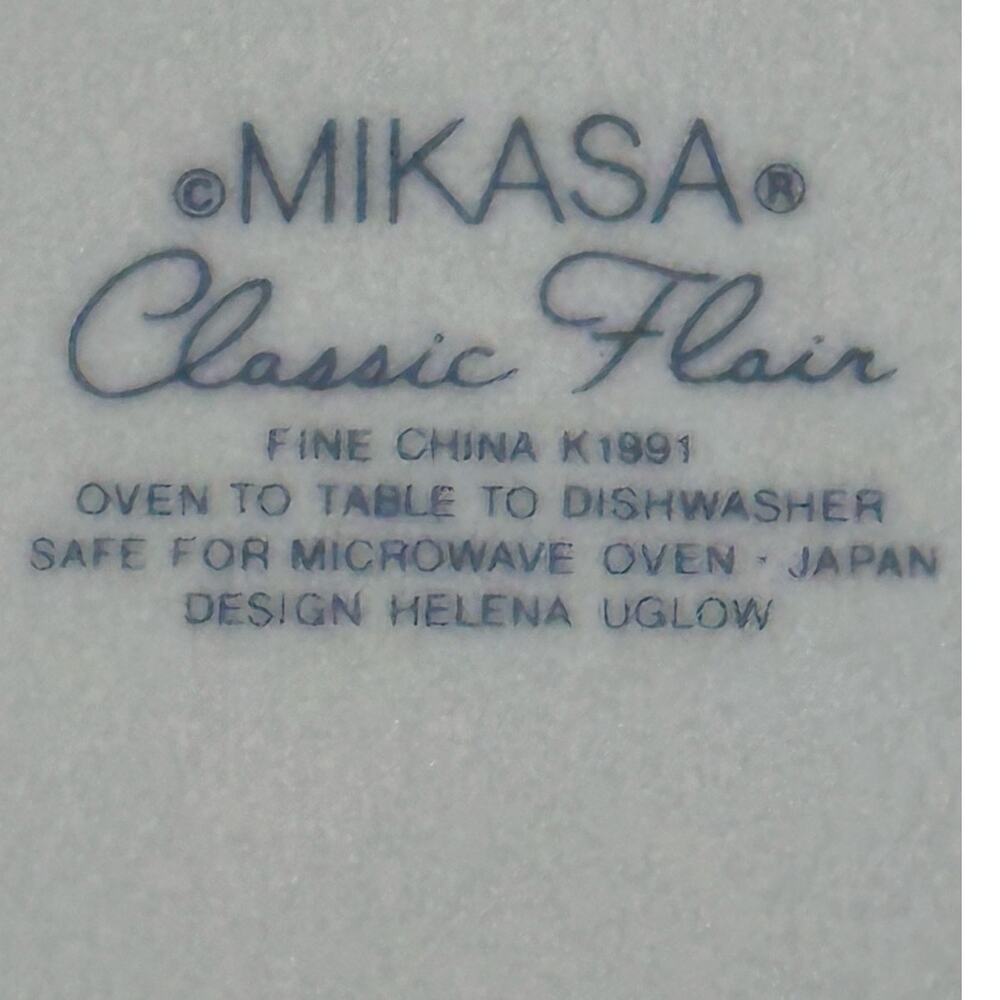 Mikasa Classic Flair White Retired 1984-2007 Japan 12" Round Chop Plate/Platter - Picture 5 of 5